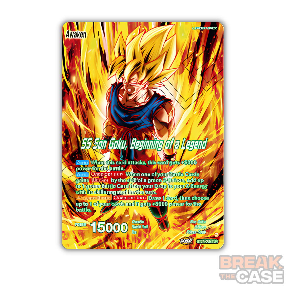 Son Goku // SS Son Goku, Beginning of a Legend (V.2 - Alternate Art) - Dragon Ball Super Card Game - B24 Beyond Generation