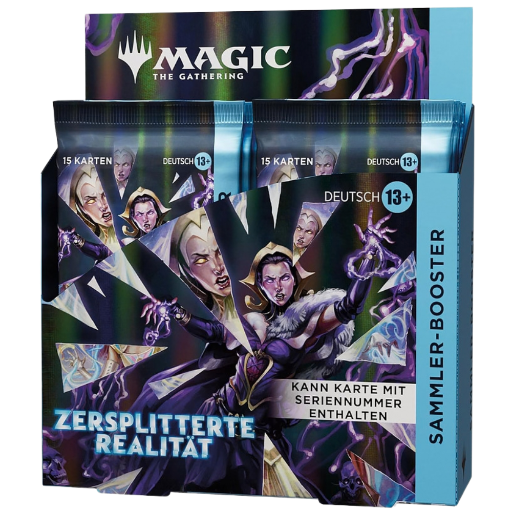 Magic: The Gathering - MTG - ZERSPLITTERTE REALITÄT - Sammler Booster Display (12 Boosters) - Deutsch