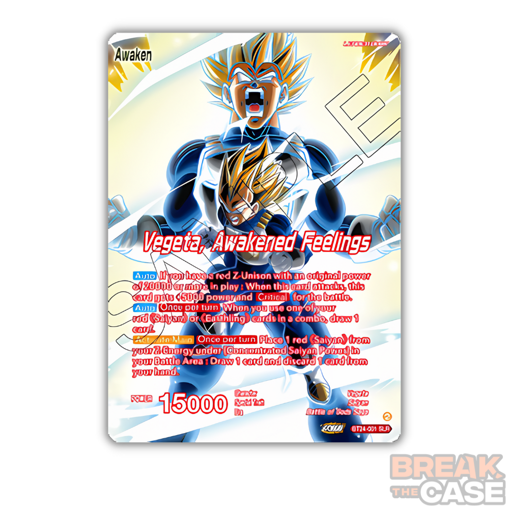 Vegeta // Vegeta, Awakened Feelings (V.2 - Alternate Art) - Dragon Ball Super Card Game - B24 Beyond Generation