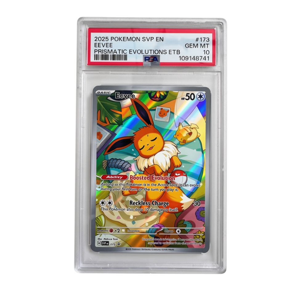 Pokemon TCG Eevee SVP-173 Prismatic Evolutions ETB PSA 10 Gem Mint - Englisch (EN)