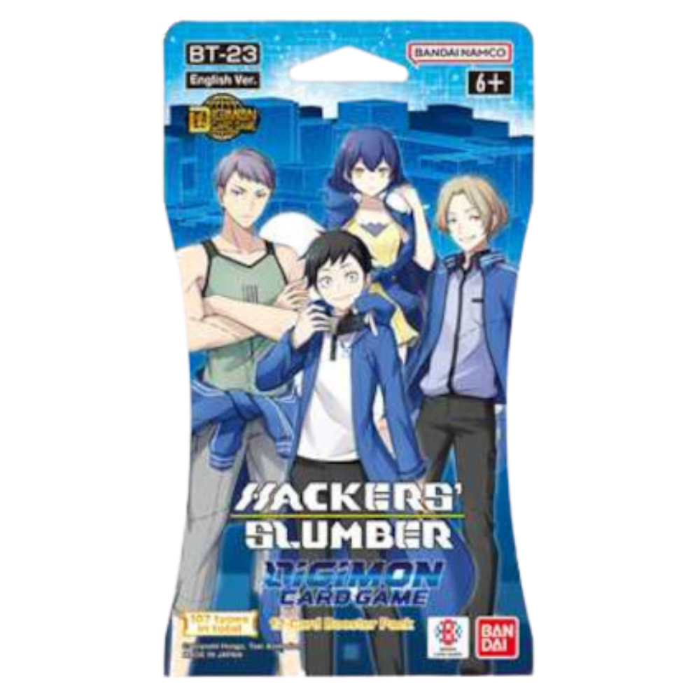 Digimon Card Game - BT-23 - Hackers Slumber – SLEEVED Blister Booster - Englisch