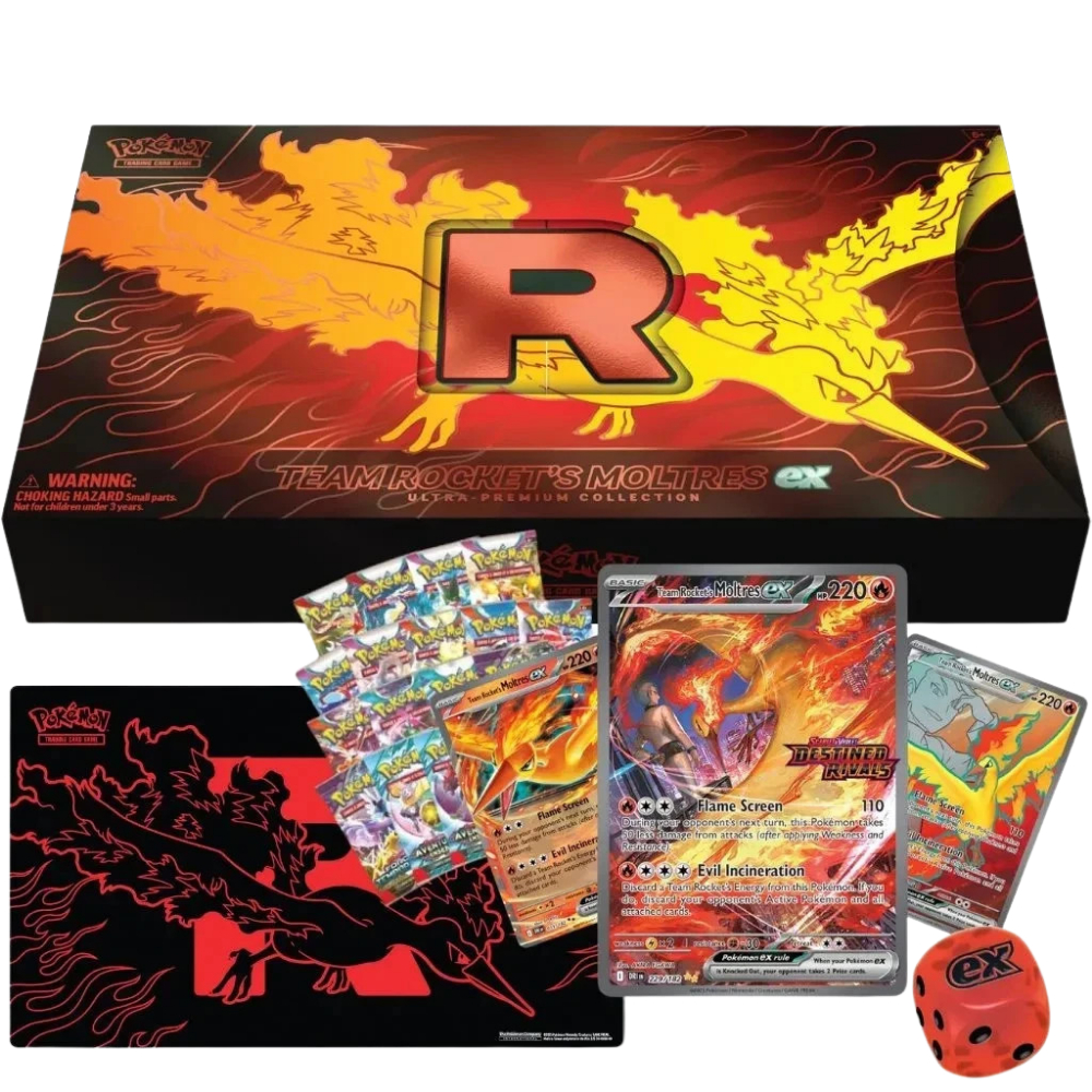 Pokemon - Team Rocket's Moltres ex Ultra Premium Collection - Englisch