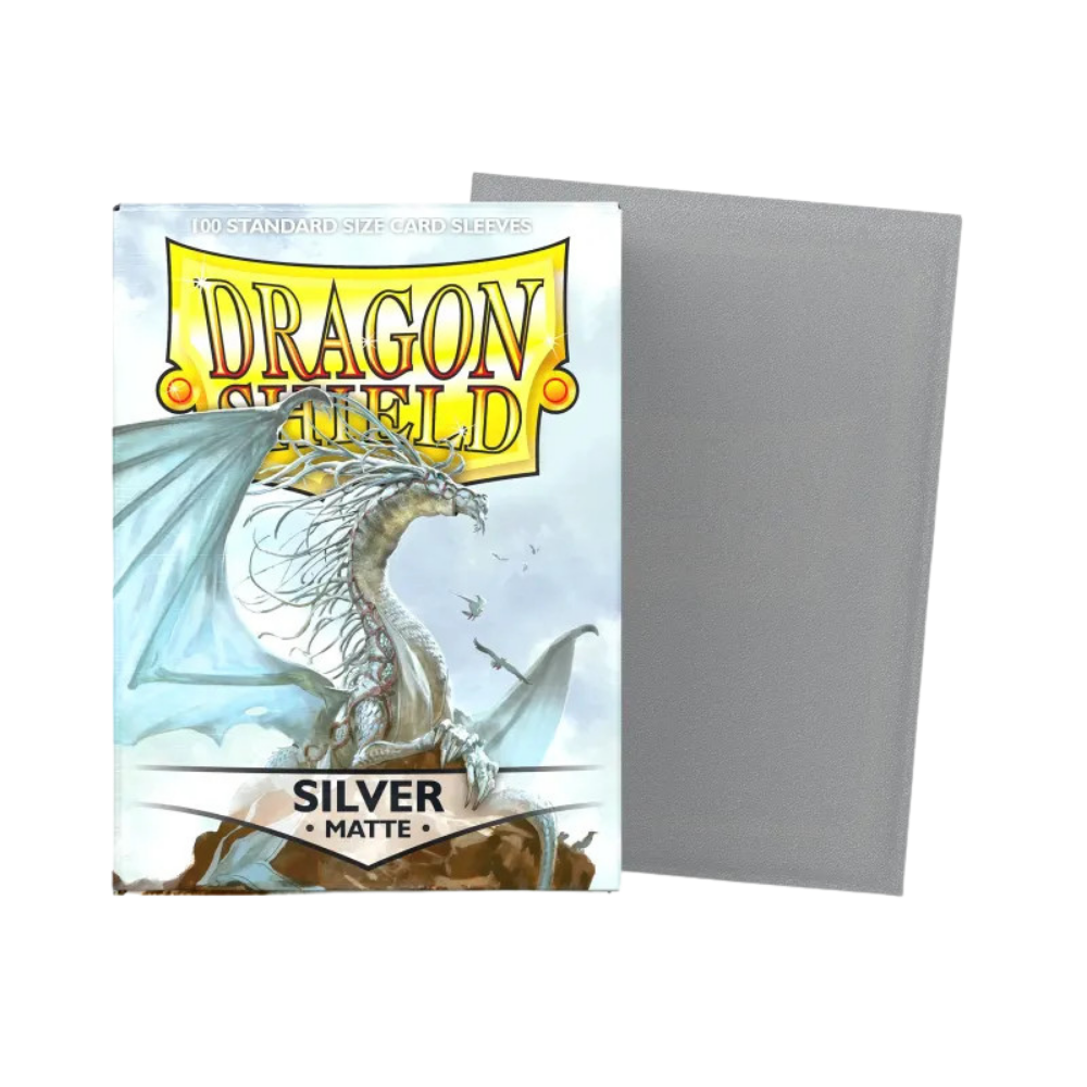 Dragon Shield - Standart Card Sleeves Matte - Silver (100x)