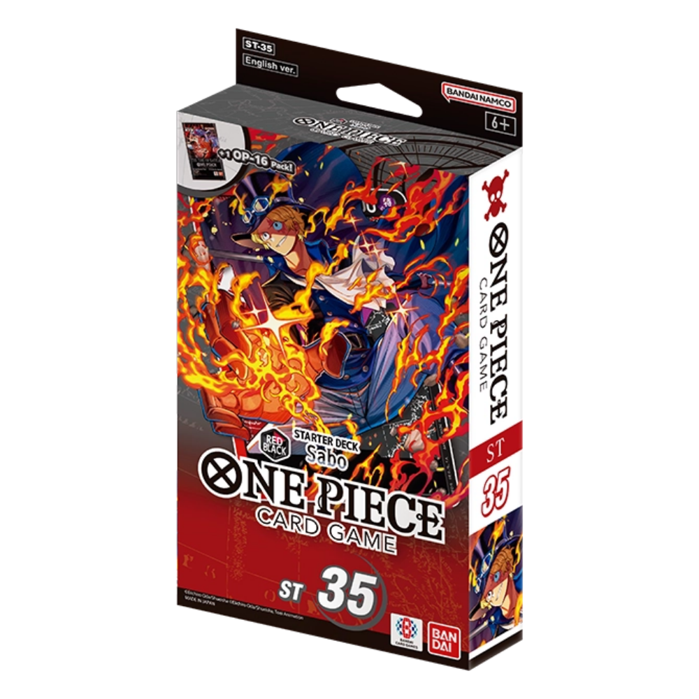 One Piece Card Game - STARTER DECK -RED/BLACK Sabo - [ST-35] - Englisch