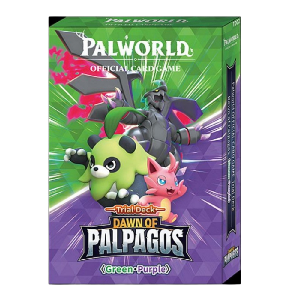 Palworld Card Game - Trial Pack Dawn of Palpagos - Green Purple - Starter Deck - Englisch