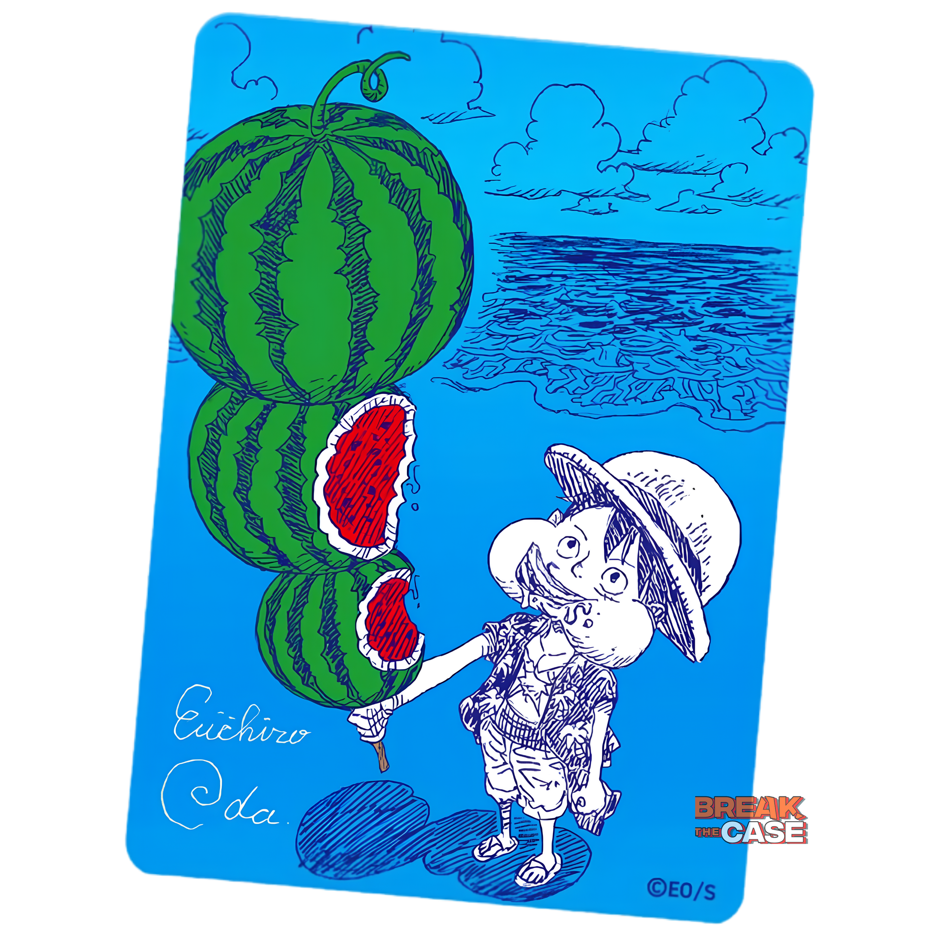 ONE PIECE - NatsuComi 2026  - Monkey D. Luffy Watermelon Metallic Promo Karte - Japanisch [JP]
