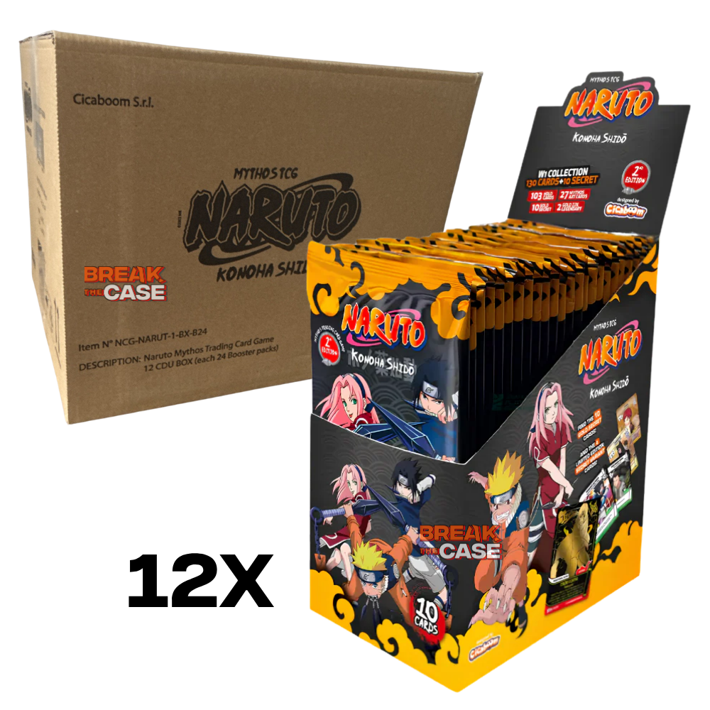 Naruto Mythos TCG - Konoha Shido Display - 2nd Edition - CASE (12x Display Sealed) - Englisch