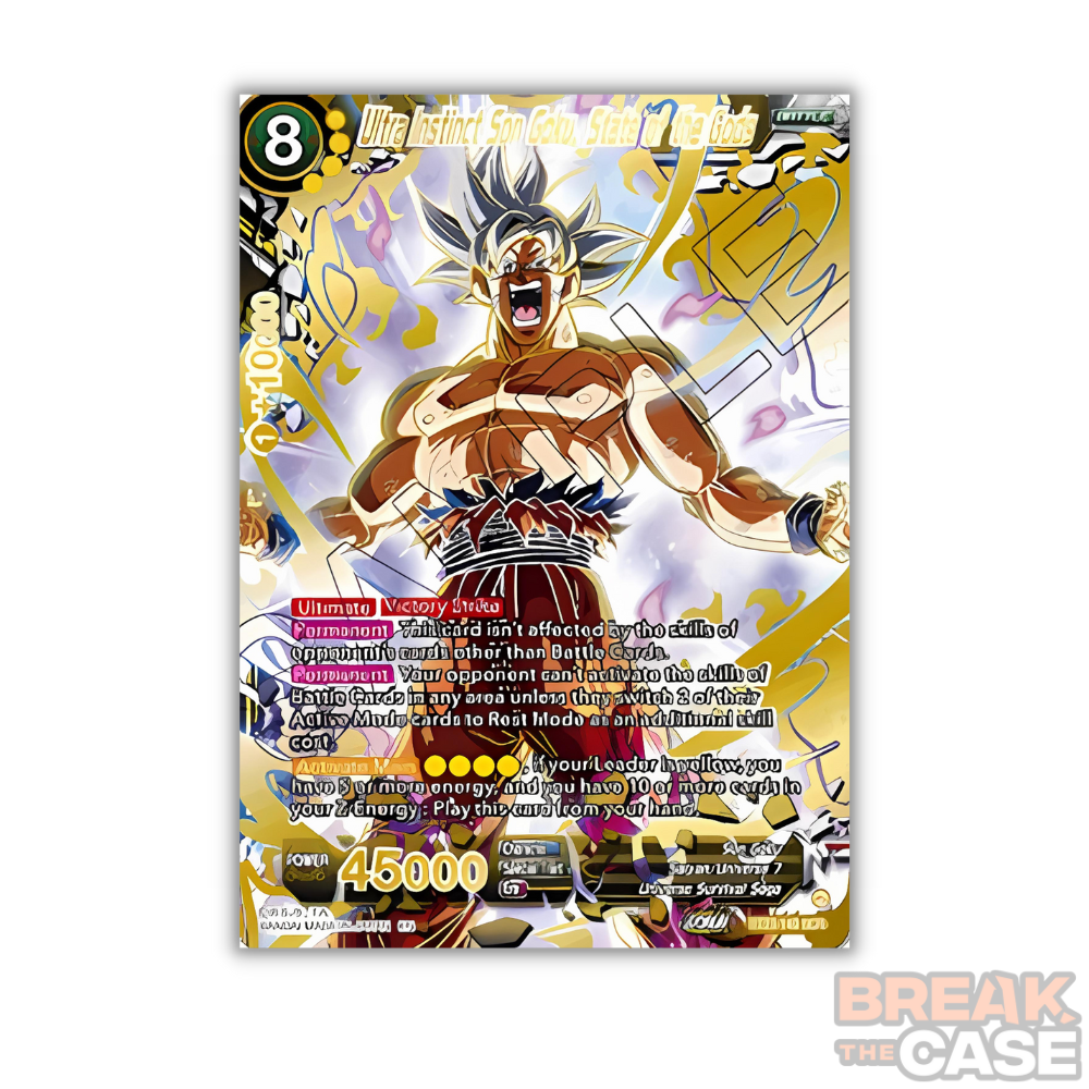 Ultra Instinct Son Goku, State of the Gods (V.1 - Secret Rare) - Dragon Ball Super Card Game - B23 Perfect Combination