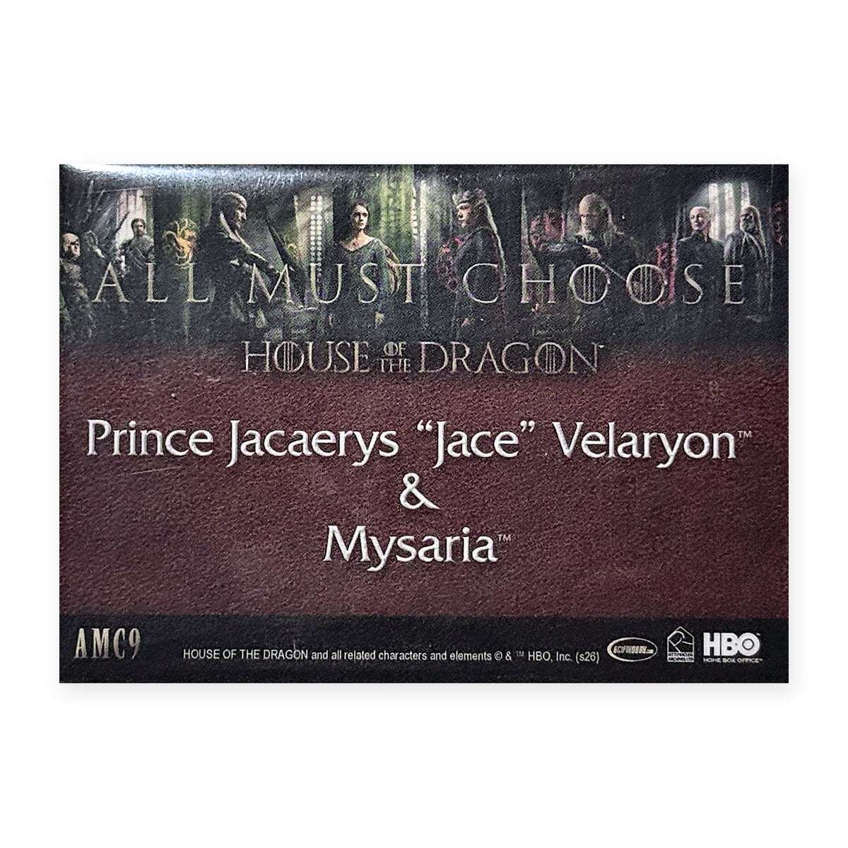Prince Jacaerys Velaryon & Mysaria AMC9 HotD Series 2 Rückseite