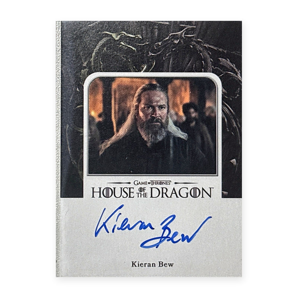 Kieran Bew Hugh Autograph HotD Series 2 Vorderseite
