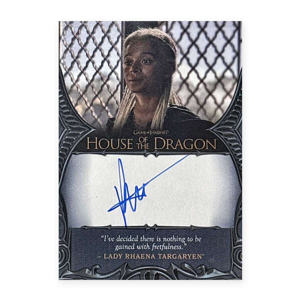 Phoebe Campbell Lady Rhaena Targaryen Autograph HotD Series 2 Vorderseite