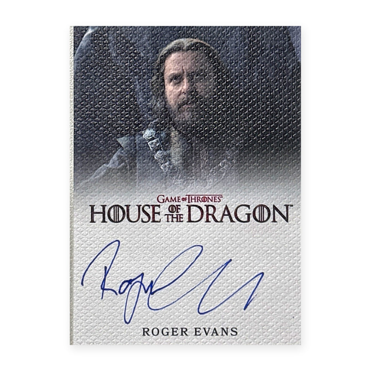 Roger Evans Lord Borros Baratheon Autograph HotD Series 2 Vorderseite
