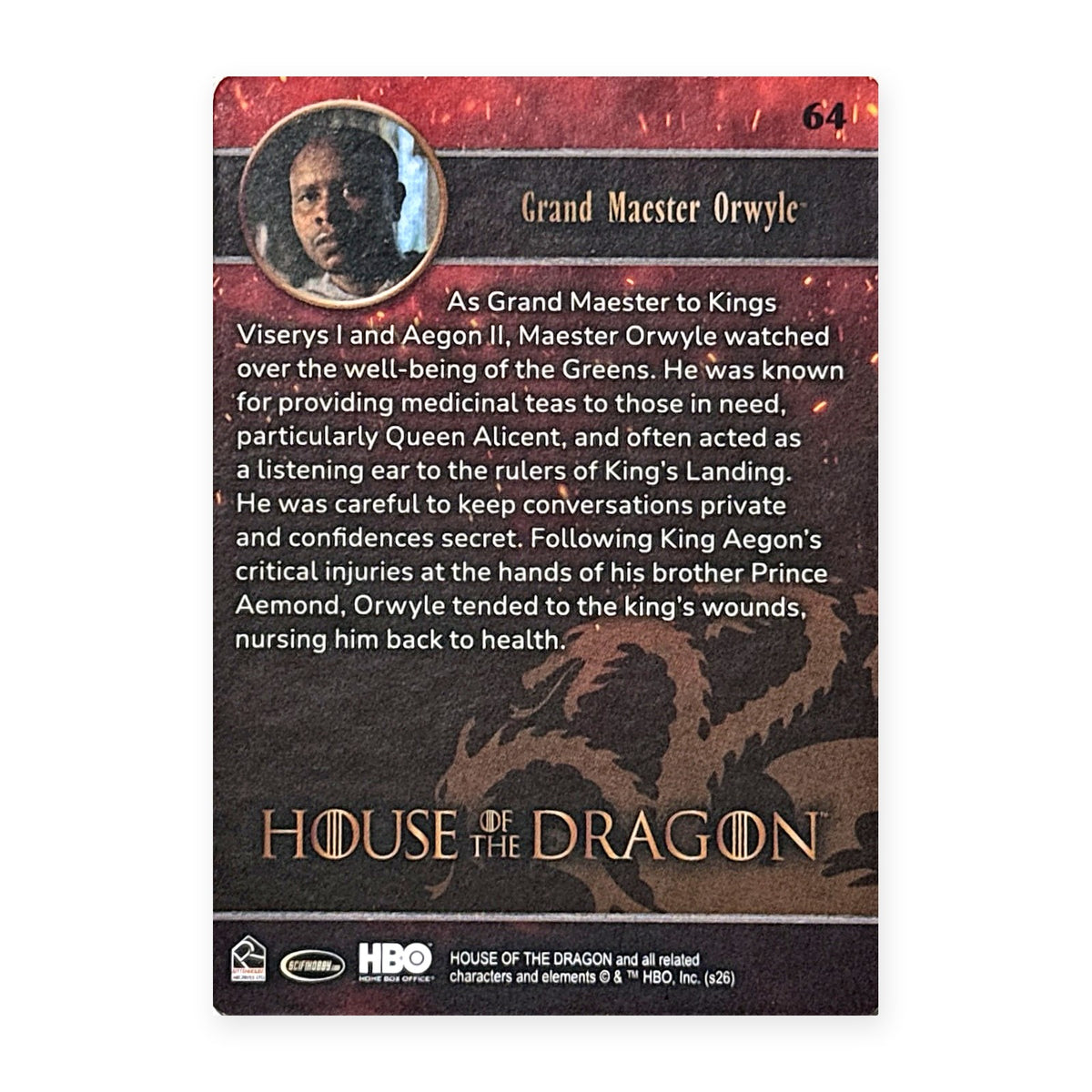 Grand Maester Orwyle 64 HotD Series 2 Rückseite