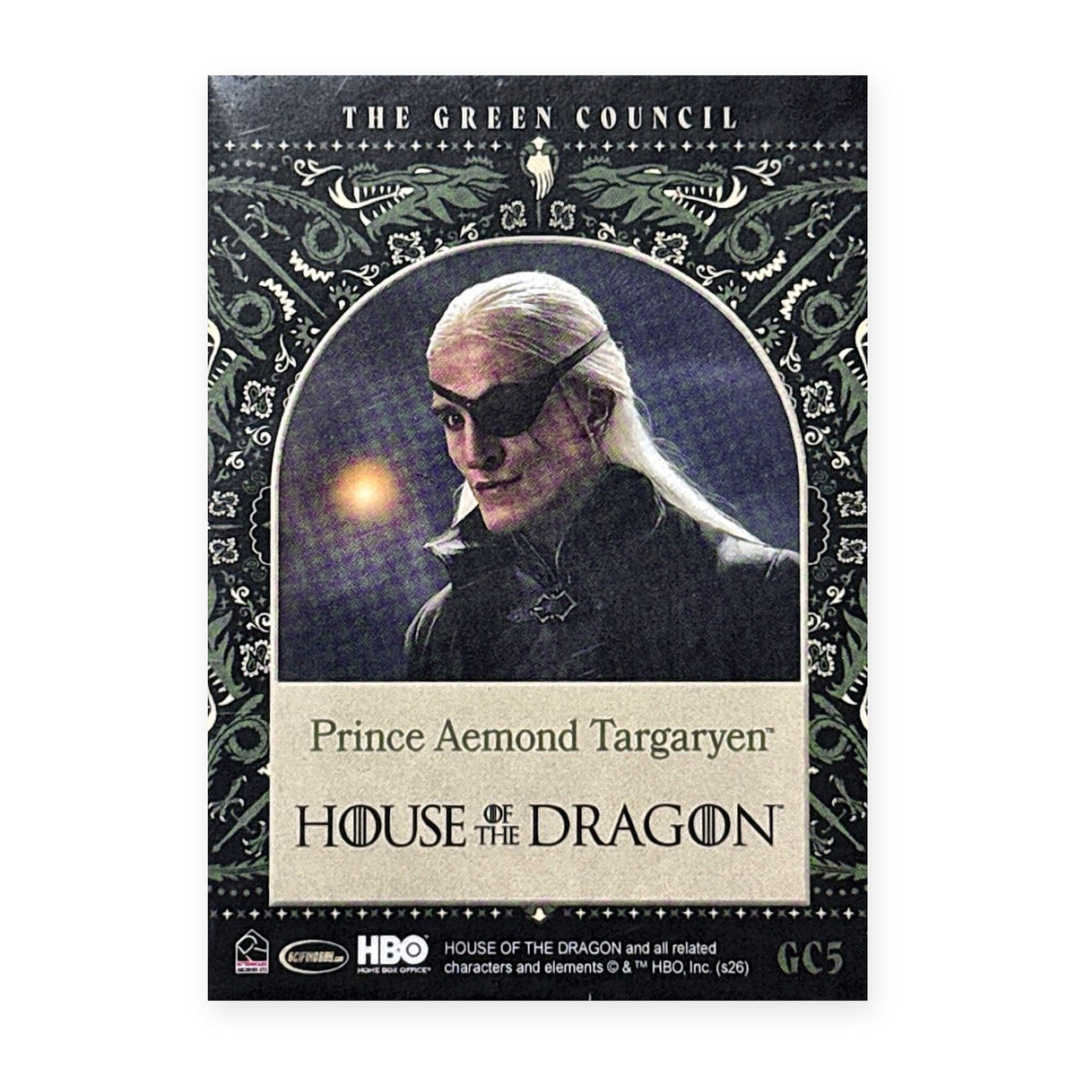 Prince Aemond Targaryen GC5 HotD Series 2 Rückseite