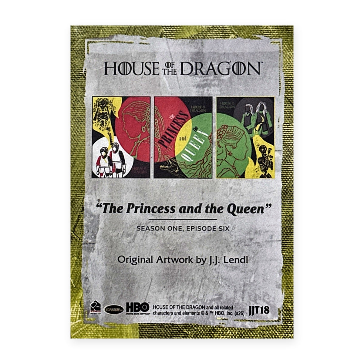 The Princess and the Queen JJT18 HotD Series 2 Rückseite