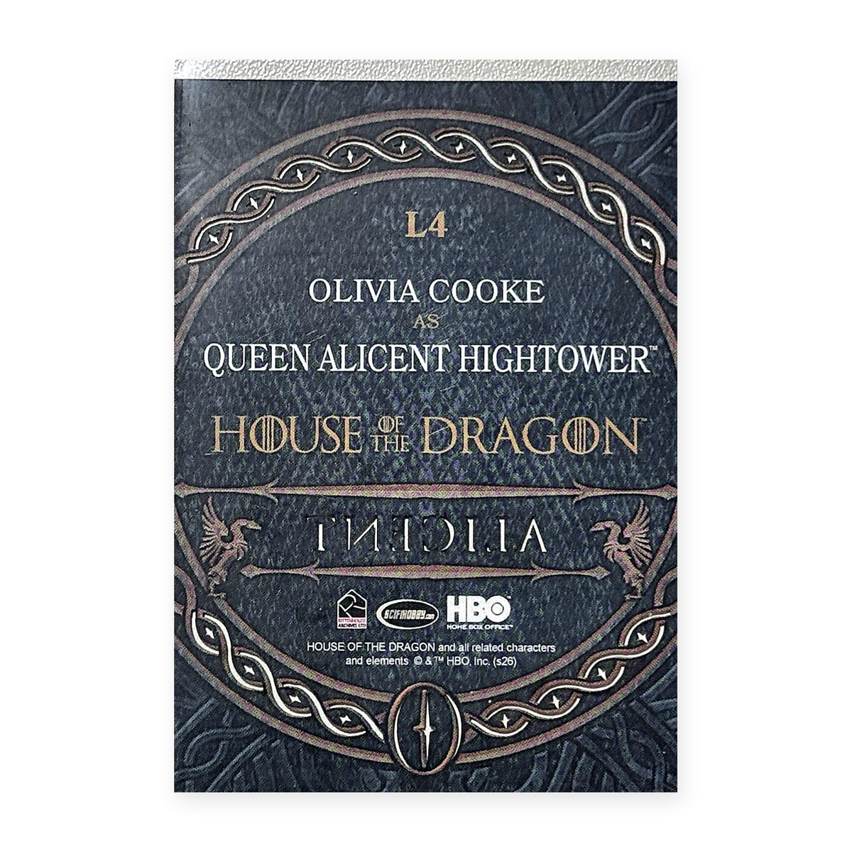 Olivia Cooke Queen Alicent Hightower L4 HotD Series 2 Rückseite