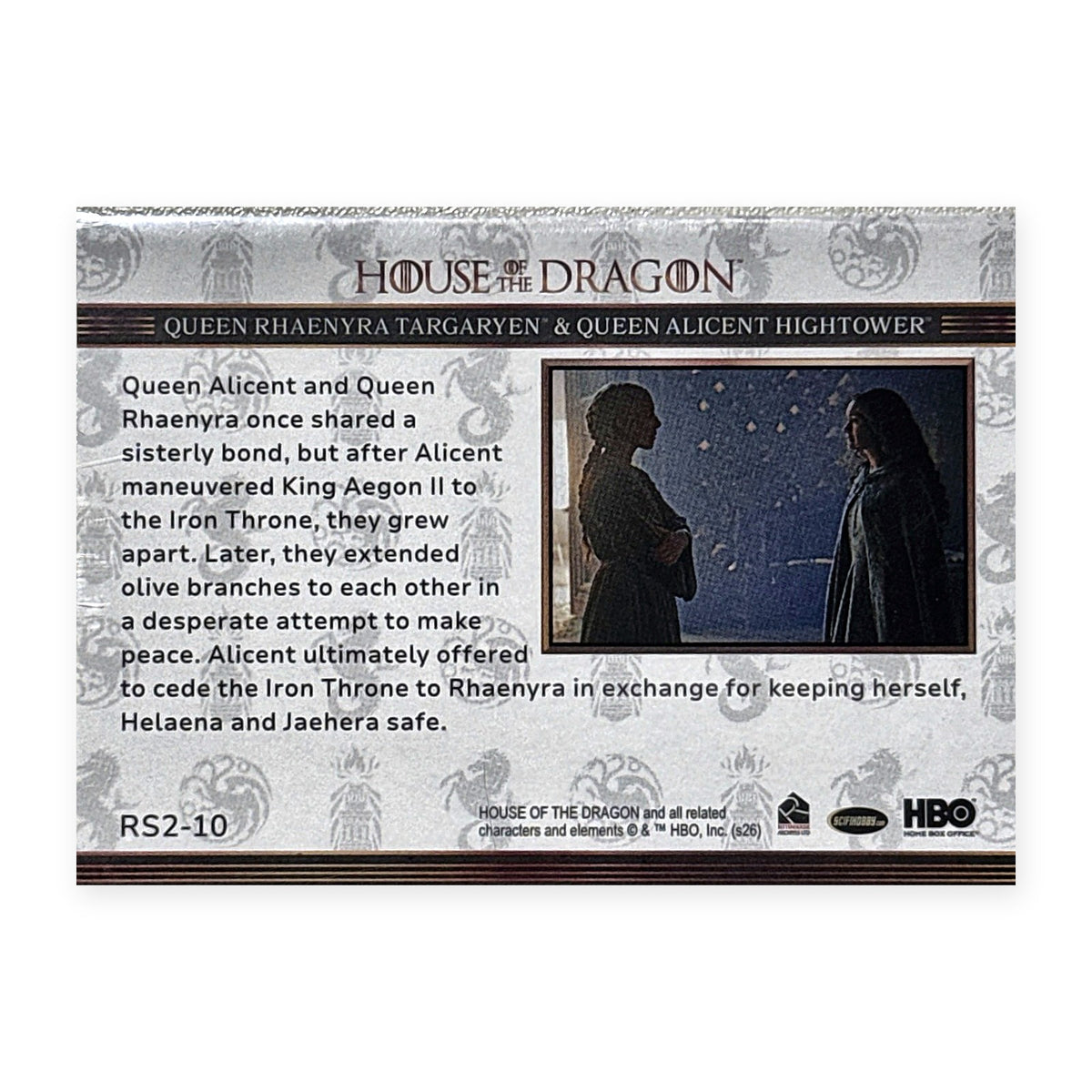 Rhaenyra & Alicent RS2-10 HotD Series 2 Rückseite