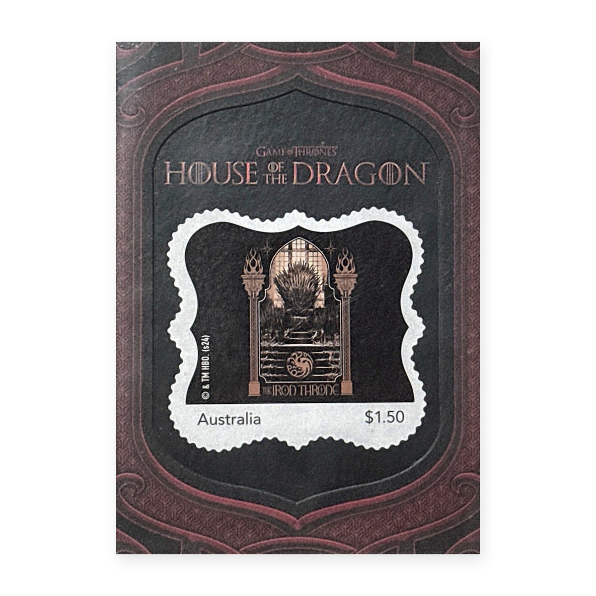 The Iron Throne Stamp Card HotD Series 2 Vorderseite