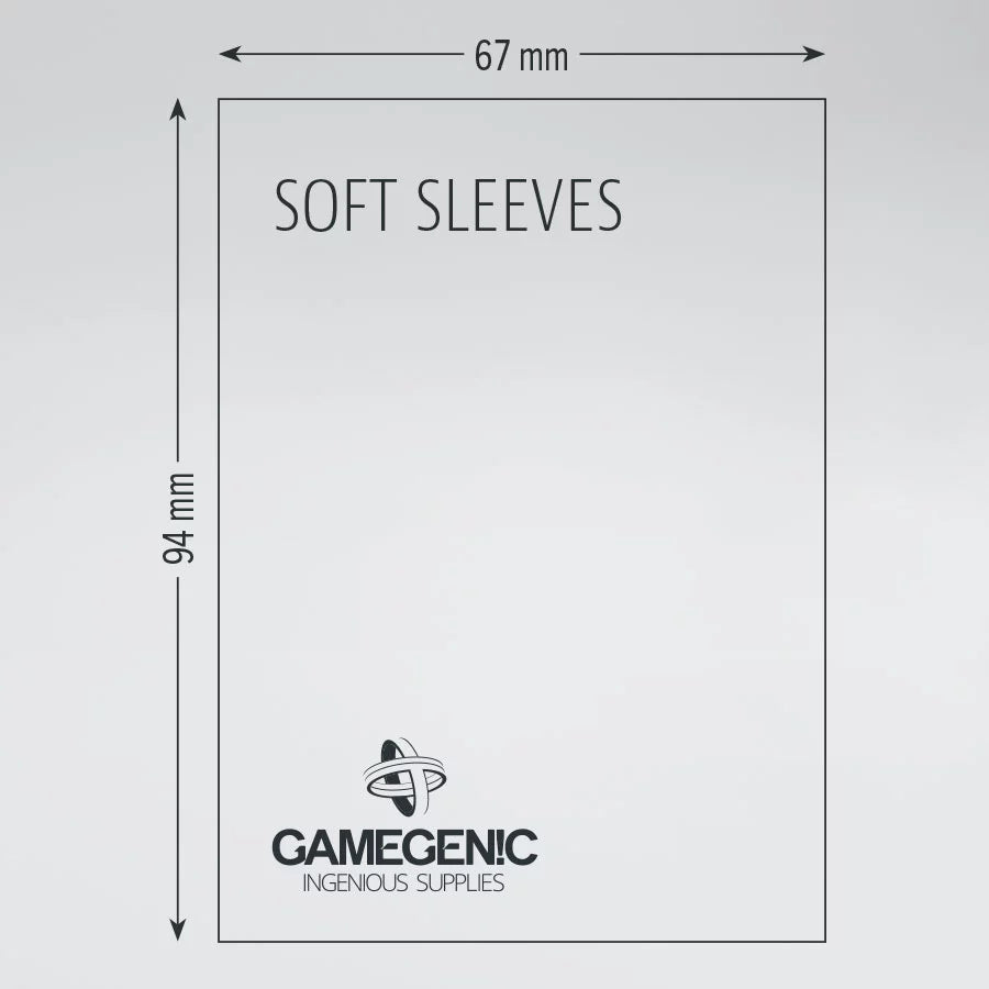 Gamegenic Soft Sleeves Clear (100 Sleeves)