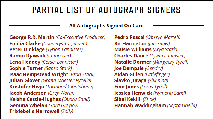 Game of Thrones - The Great Houses - Box Display - Rittenhouse