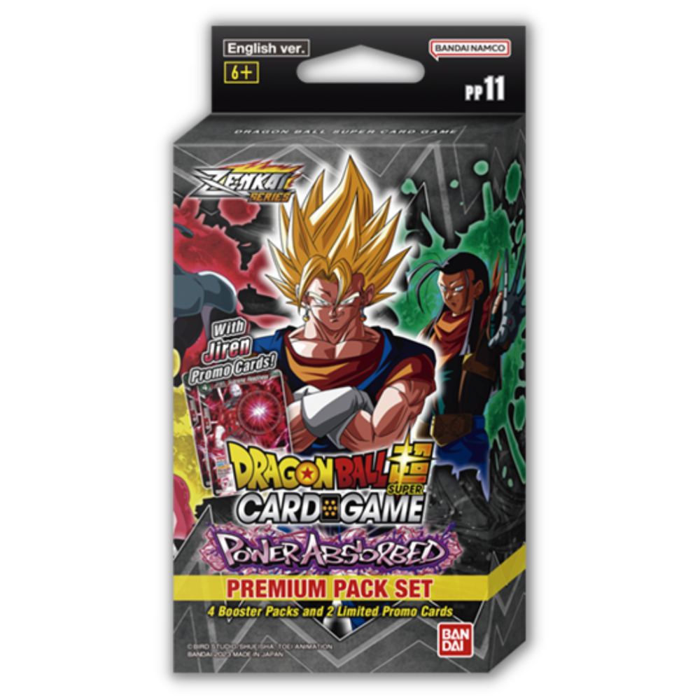 Dragon Ball Super Card Game - Power Absorbed BT20 / PP11 - Zenkai Series 3 - Premium Pack Set - Englisch